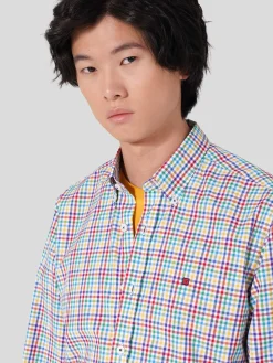 LION OF PORCHES Slim Fit^Camisa Xadrez