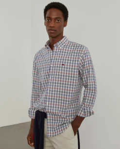 LION OF PORCHES Regular Fit^Camisa xadrez regular fit