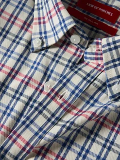 LION OF PORCHES Regular Fit^Camisa xadrez regular fit