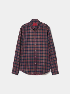 LION OF PORCHES Regular Fit^Camisa xadrez regular fit