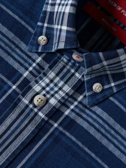 LION OF PORCHES Regular Fit^Camisa xadrez regular fit