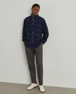 LION OF PORCHES Regular Fit^Camisa xadrez regular fit