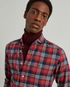 LION OF PORCHES Slim Fit^Camisa xadrez slim fit