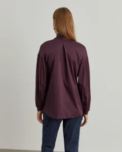 MULHER LION OF PORCHES Camisolas^Camisola bordeaux com manga abalonada