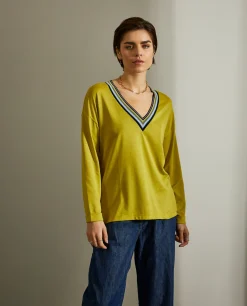 MULHER LION OF PORCHES Camisolas^Camisola com decote em V