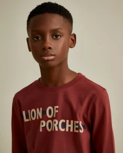 LION OF PORCHES Camisolas^Camisola de malha com branding no peito