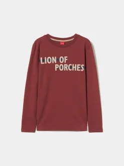 LION OF PORCHES Camisolas^Camisola de malha com branding no peito