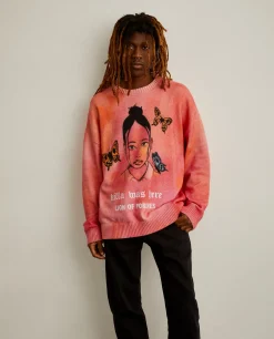 LION OF PORCHES Camisolas|Camisolas^Camisola de malha tie dye Lion x Killa