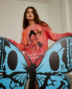 LION OF PORCHES Camisolas|Camisolas^Camisola de malha tie dye Lion x Killa