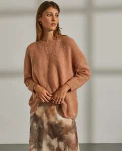 MULHER LION OF PORCHES Camisolas^Camisola decote redondo mohair