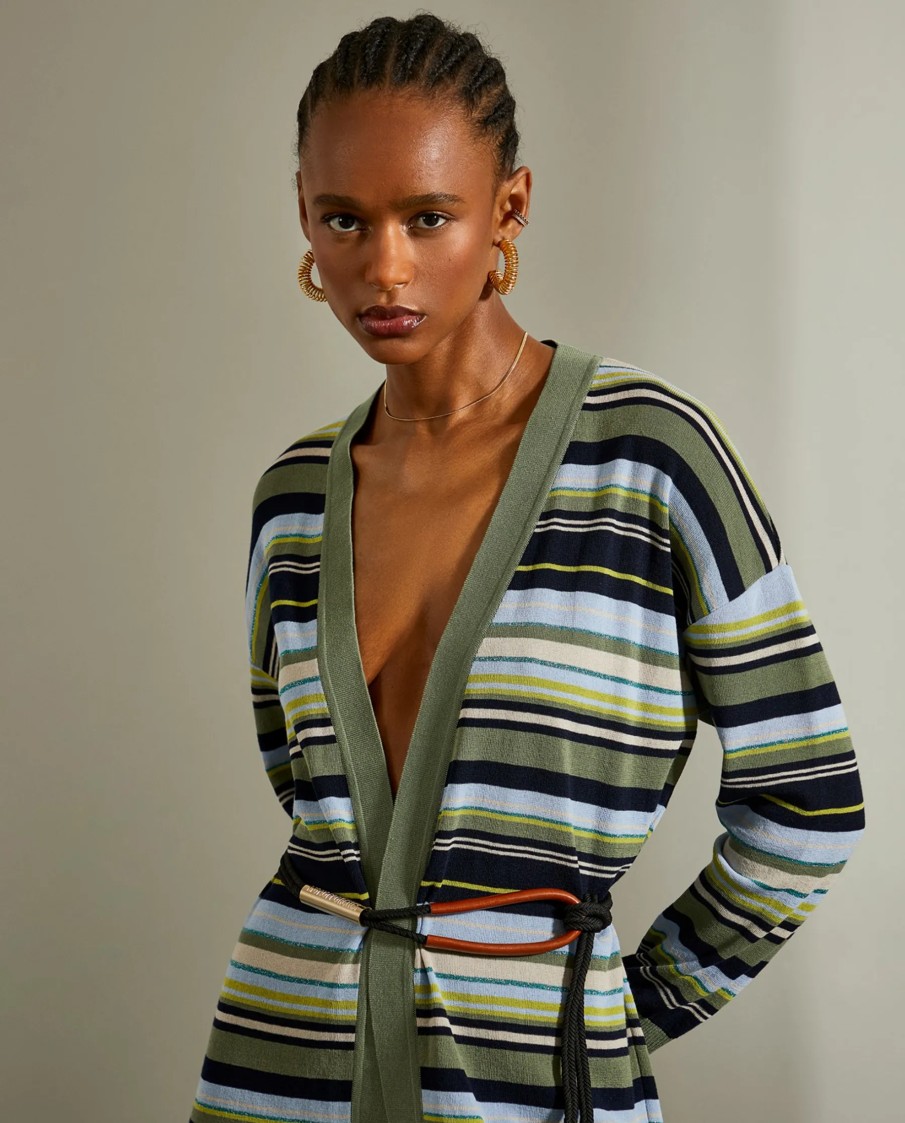 MULHER LION OF PORCHES Cardigans^Cardigan de riscas