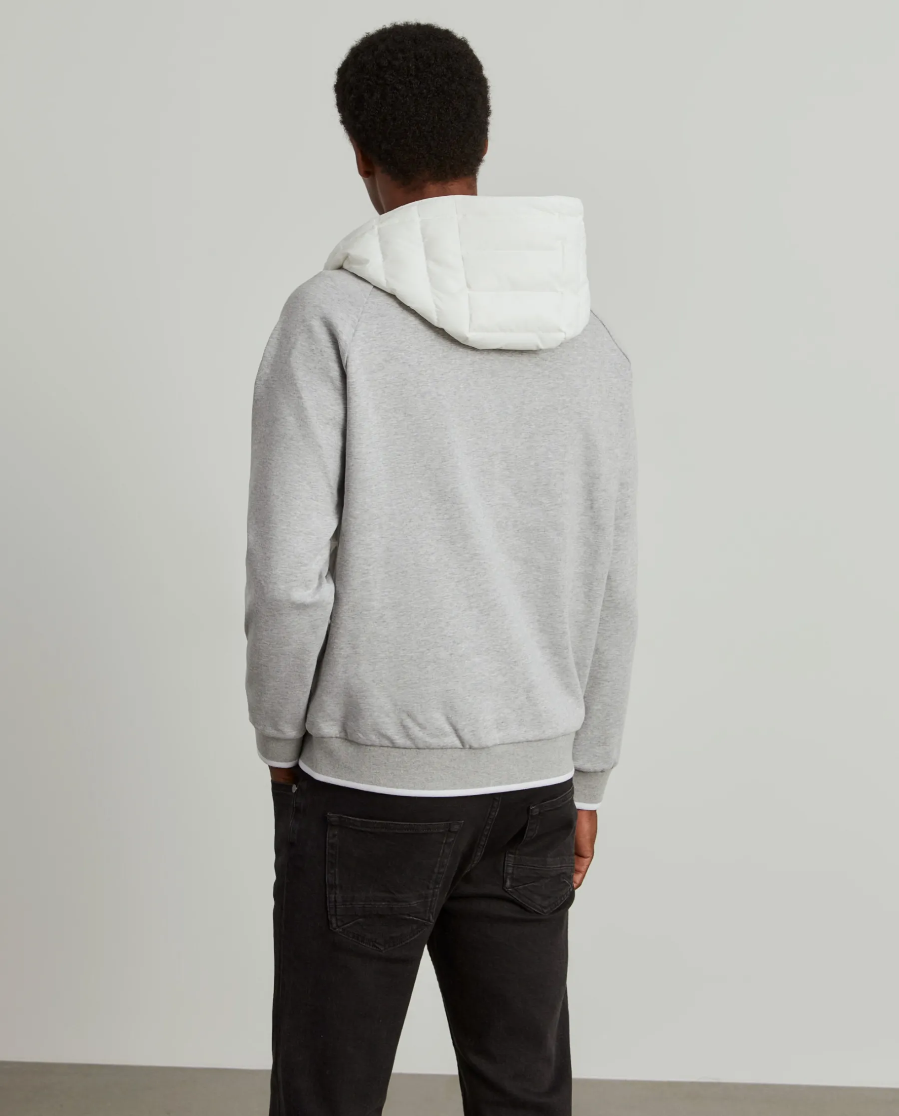 LION OF PORCHES Cardigans^Casaco combinado de malha com capuz