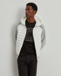 LION OF PORCHES Cardigans^Casaco combinado de malha com capuz
