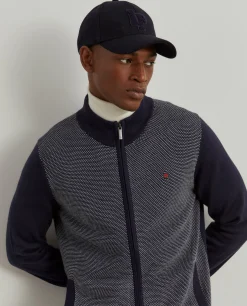 LION OF PORCHES Cardigans^Casaco de malha bicolor lã merino