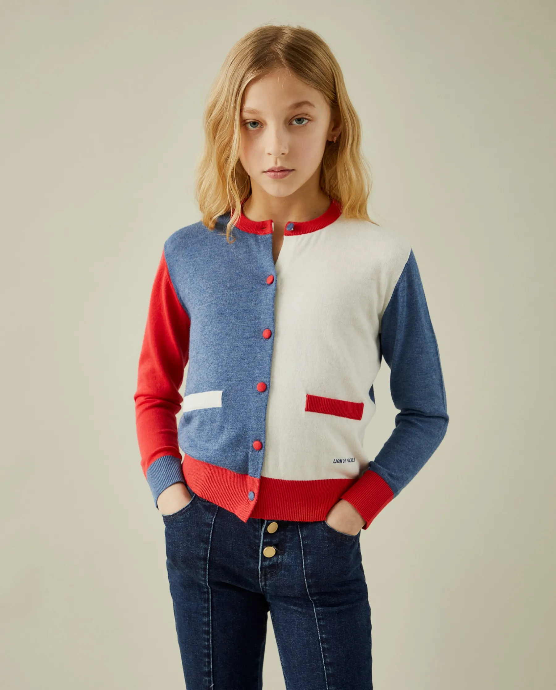 LION OF PORCHES Cardigans^Casaco de malha color block