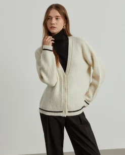 MULHER LION OF PORCHES Cardigans^Casaco de malha com lã e mohair
