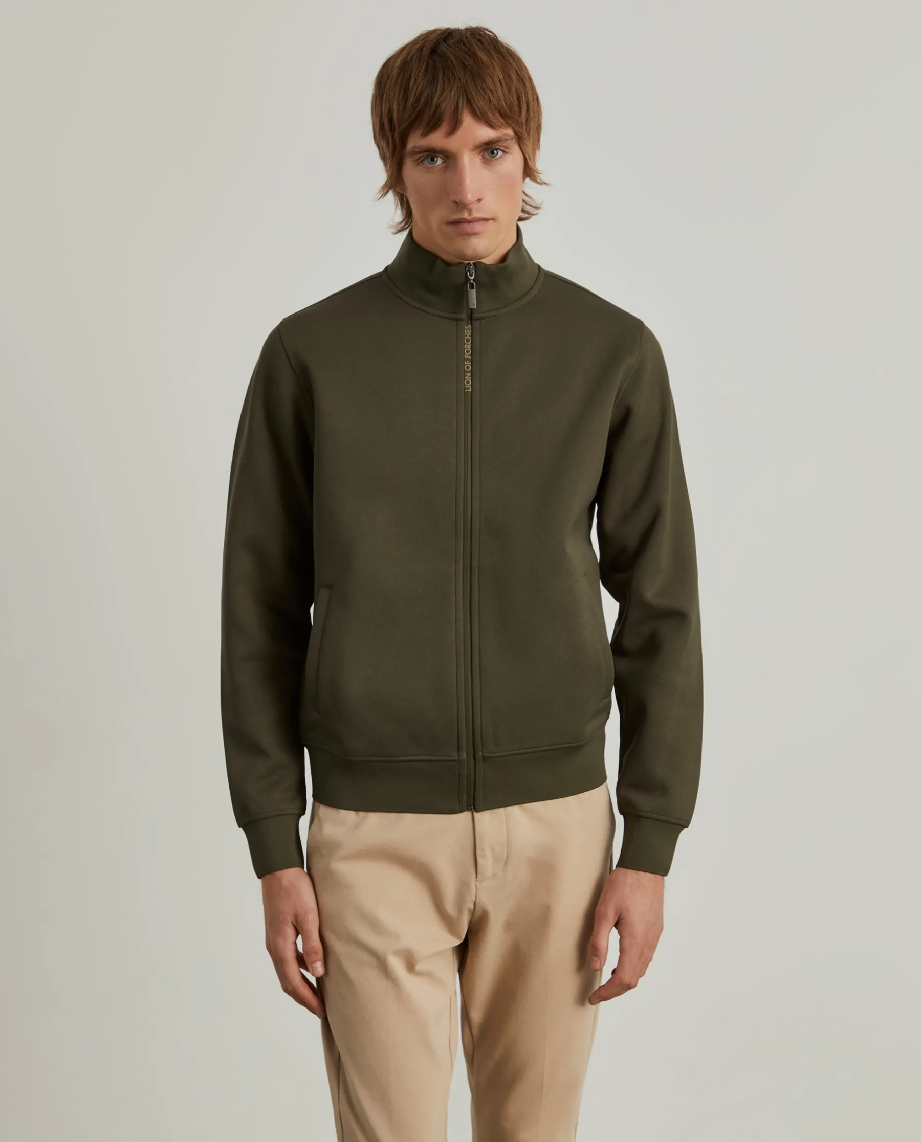 LION OF PORCHES Cardigans^Casaco de malha texturizada com fecho