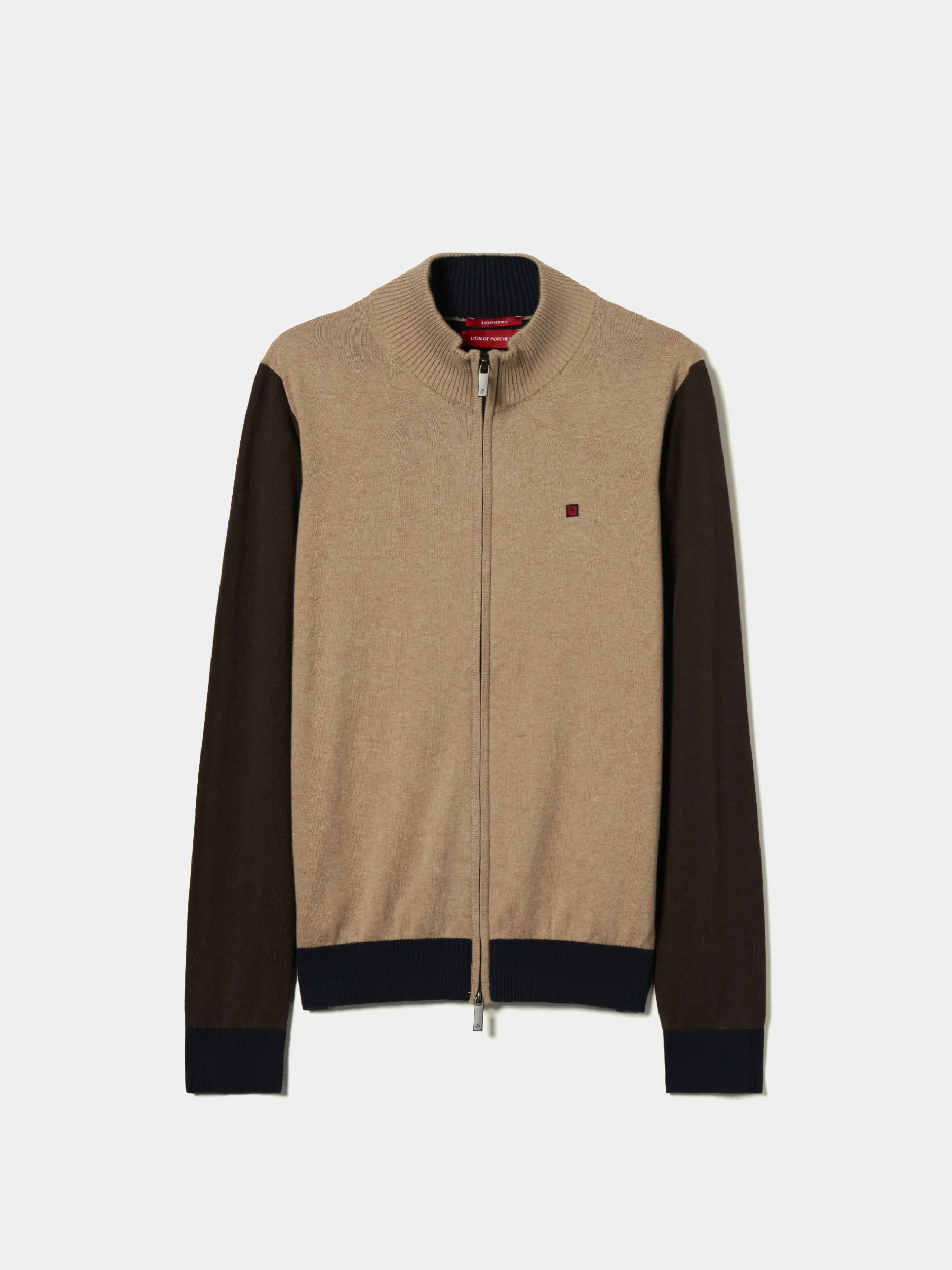 LION OF PORCHES Cardigans^Casaco malha color block com fecho
