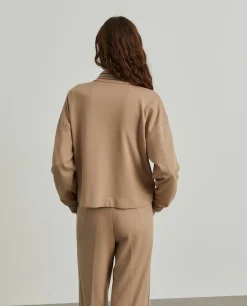 MULHER LION OF PORCHES Cardigans^Casaco malha às riscas com bolsos