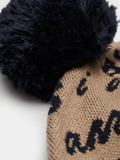 LION OF PORCHES Bonés / Gorros^Gorro com pompom e branding all over