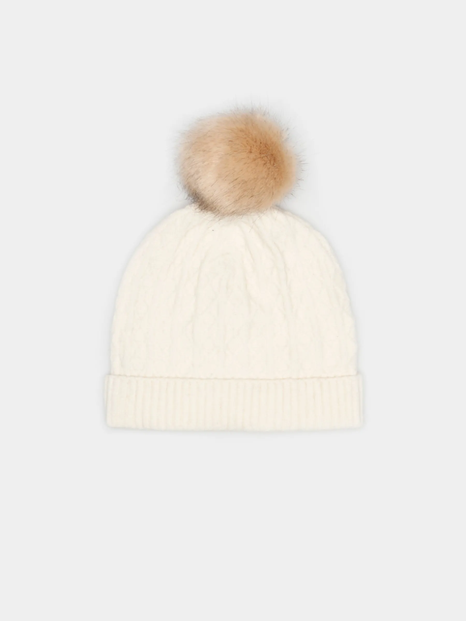 LION OF PORCHES Bonés / Gorros^Gorro em malha tricotada com pompom