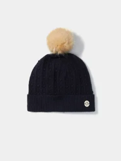 LION OF PORCHES Bonés / Gorros^Gorro em malha tricotada com pompom