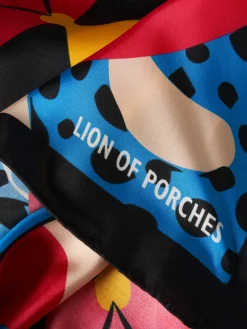 MULHER LION OF PORCHES Cachecóis / Lenços^Lenço estampado com padrão animal