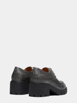 MULHER LION OF PORCHES Sapatos^Loafer monograma em pele