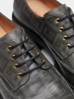 MULHER LION OF PORCHES Sapatos^Loafer monograma em pele