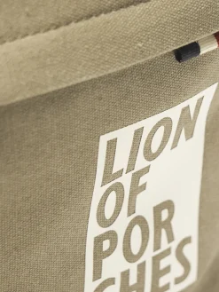 LION OF PORCHES Malas E Mochilas^Mochila para homem em sarja com bolso frontal e alças