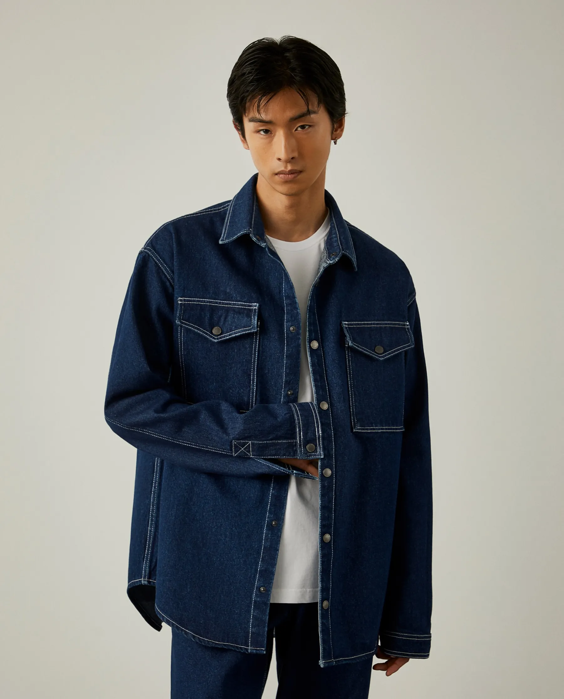LION OF PORCHES Regular Fit^Overshirt denim x Paatiff