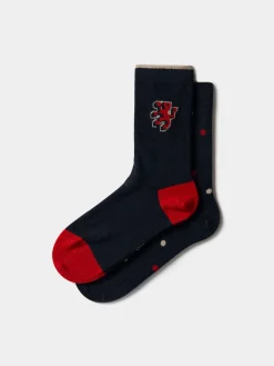 LION OF PORCHES Meias / Underwear^Pack 2 pares de meias