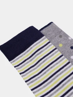 LION OF PORCHES Meias / Underwear^Pack de meias de malha com padrões em diversas cores