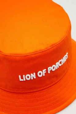 LION OF PORCHES Bonés / Gorros^Panamá de algodão com logotipo