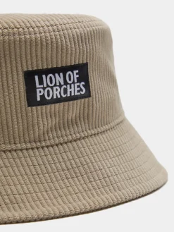 LION OF PORCHES Bonés / Gorros|Bonés / Gorros^Panamá em bombazine