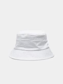 MULHER LION OF PORCHES Bonés / Gorros^Panamá para mulher com relevo de monograma e etiqueta