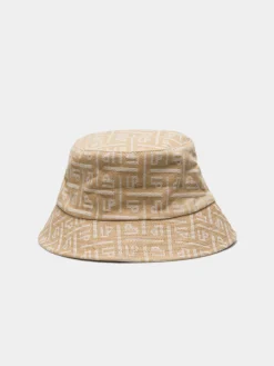 MULHER LION OF PORCHES Bonés / Gorros^Panamá para mulher com relevo de monograma e etiqueta
