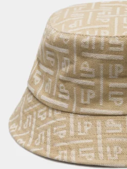 MULHER LION OF PORCHES Bonés / Gorros^Panamá para mulher com relevo de monograma e etiqueta