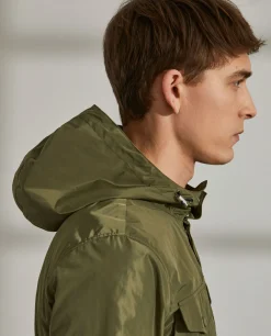 LION OF PORCHES Blusões^Parka em tecido técnico com capuz e bolsos