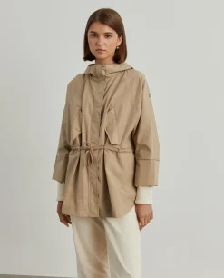 MULHER LION OF PORCHES Blusões^Parka oversized com capuz