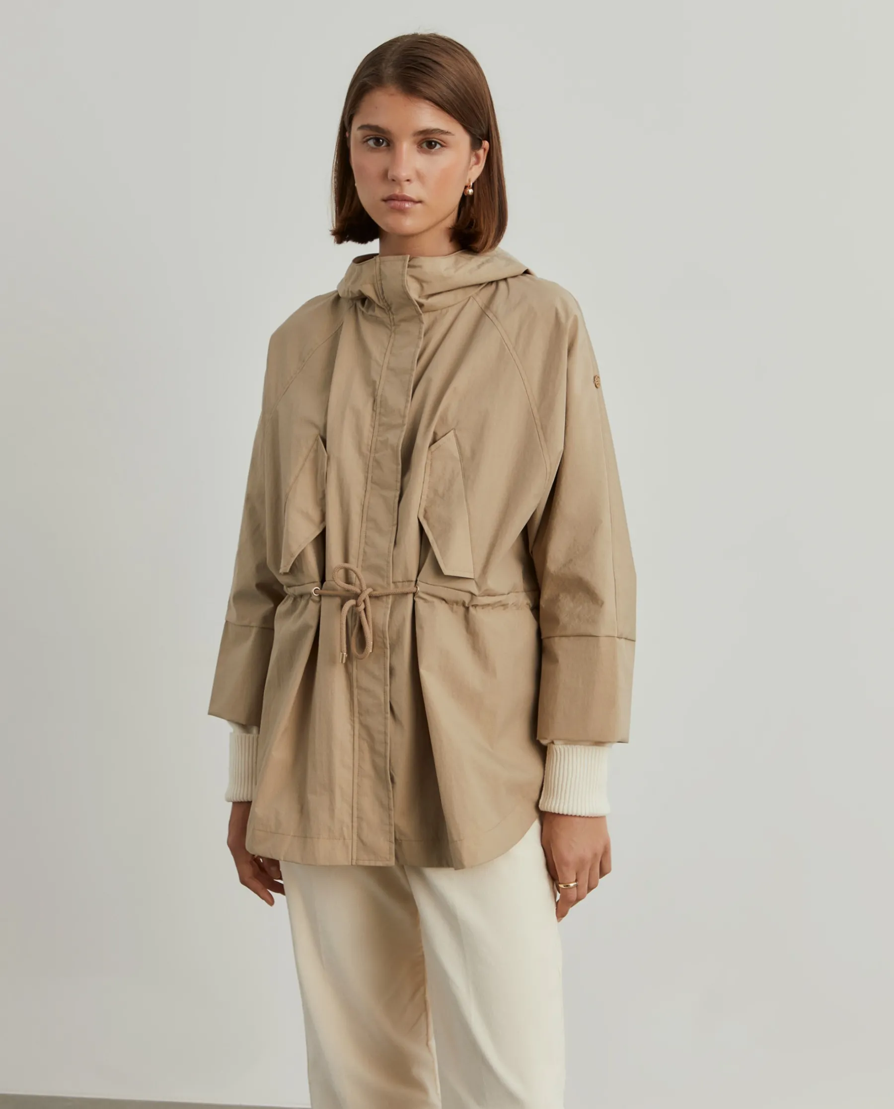 MULHER LION OF PORCHES Blusões^Parka oversized com capuz