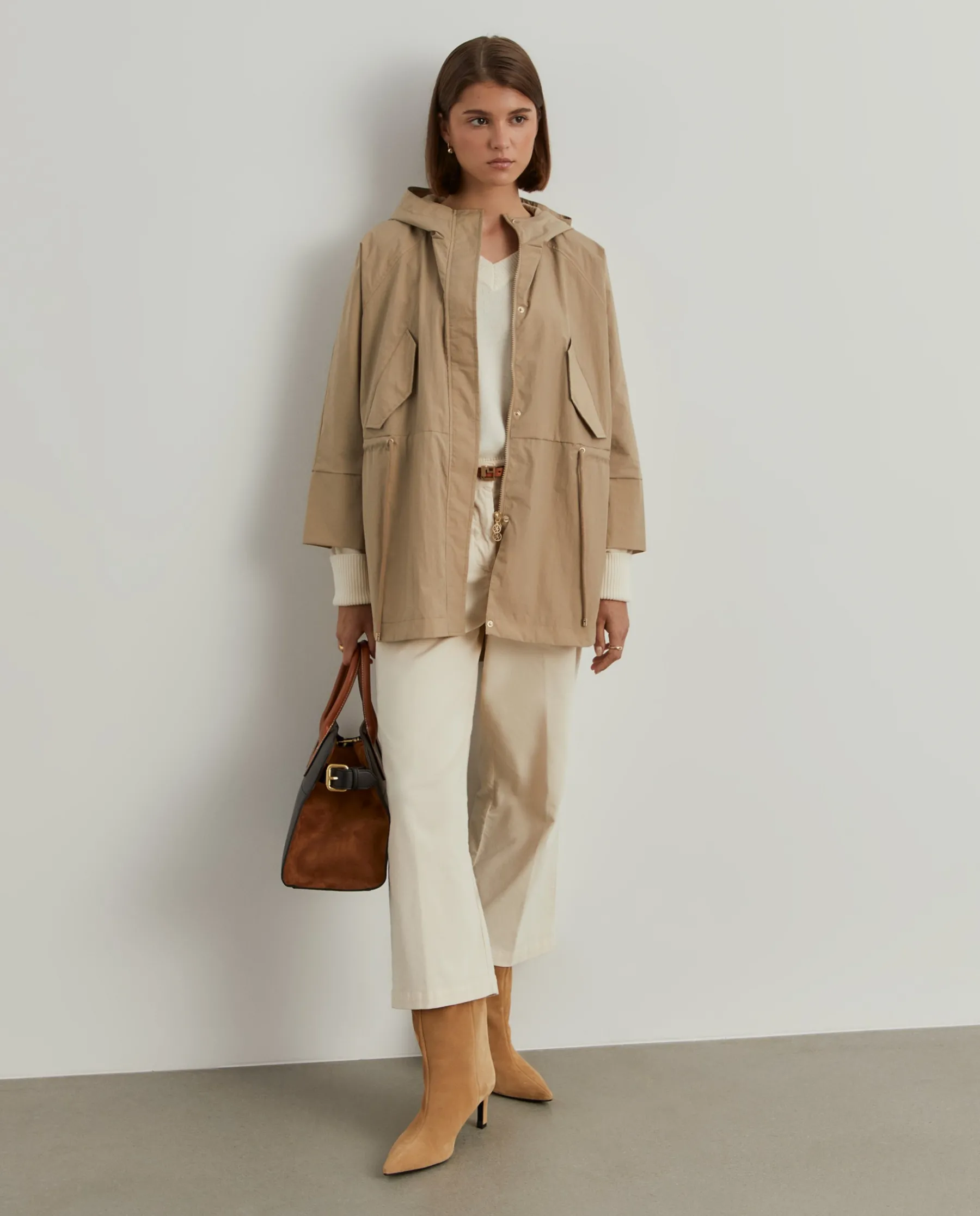 MULHER LION OF PORCHES Blusões^Parka oversized com capuz