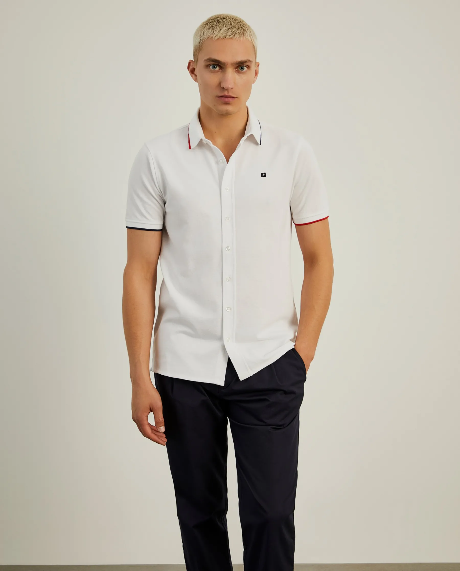 LION OF PORCHES Polos^Polo camisa em algodão com riscas