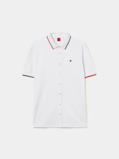 LION OF PORCHES Polos^Polo camisa em algodão com riscas