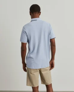 LION OF PORCHES Polos^Polo camisa em algodão com riscas