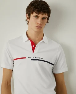 LION OF PORCHES Polos^Polo piqué com logotipo
