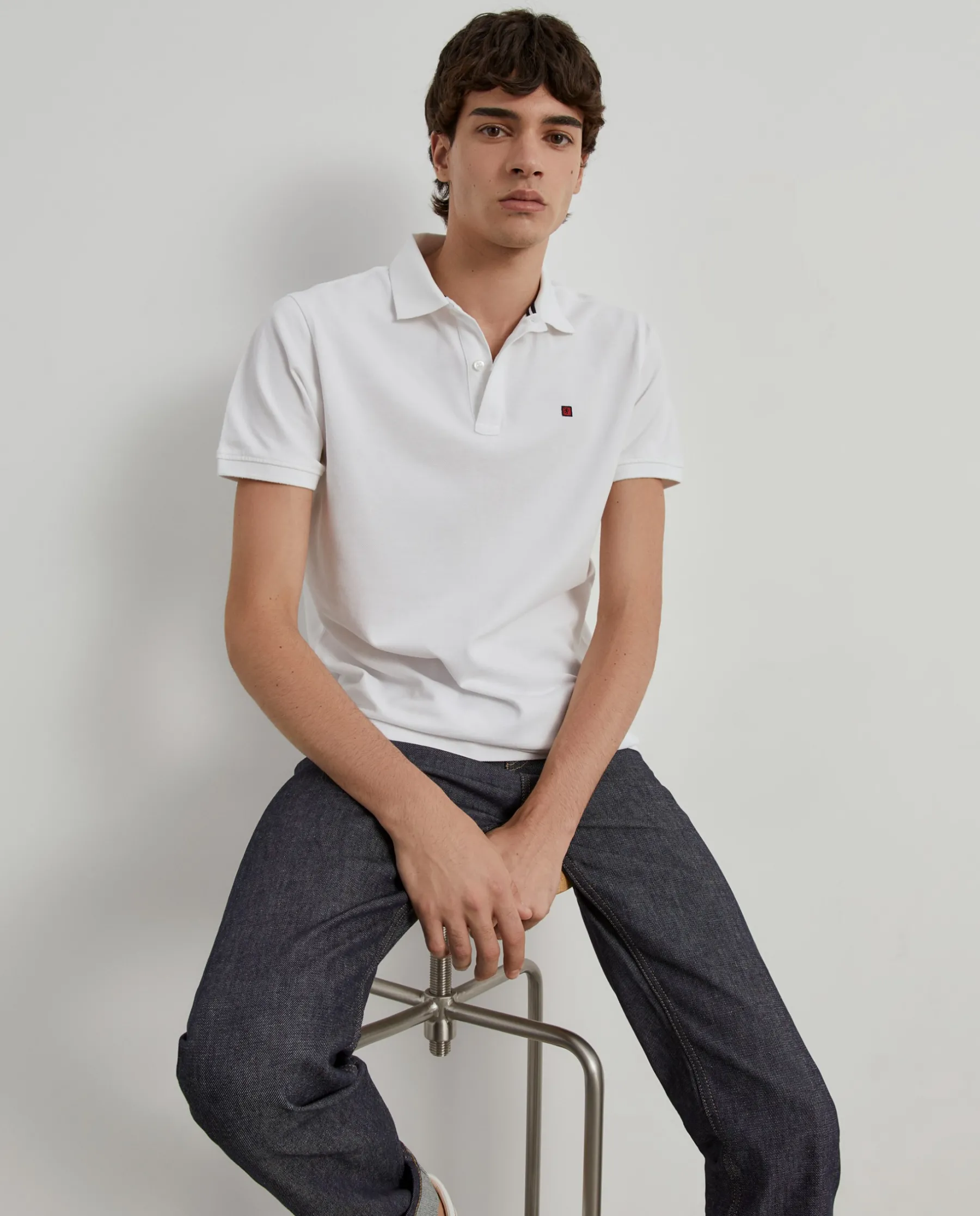 LION OF PORCHES Polos^Polo piqué regular fit em algodão