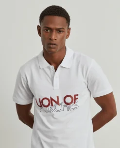 LION OF PORCHES Polos^Polo piqué slim fit