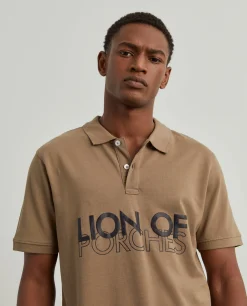 LION OF PORCHES Polos^Polo piqué slim fit