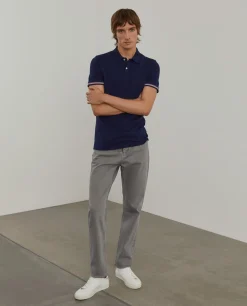 LION OF PORCHES Polos^Polo piqué slim fit com riscas